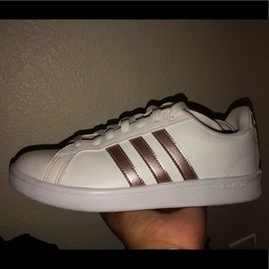 Adidas NEO cloudfoam rose gold sneakers !!!